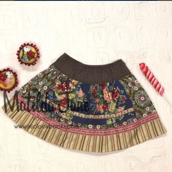 matilda jane gypsy blue gretta apron skirt - Picture 2 of 2